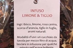 infuso naturale gusto limone e tiglio