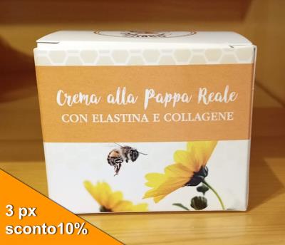 Crema alla pappa reale con elastina e collagene