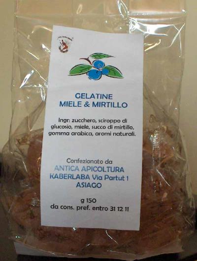 gelatine miele e mirtillo