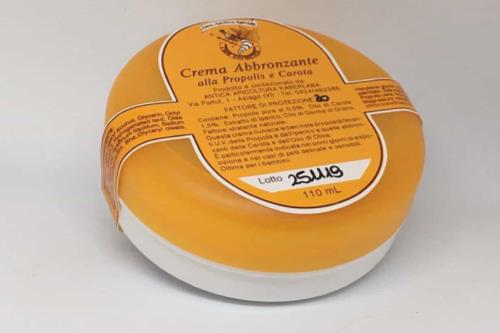 Crema abbronzante propolis e carota