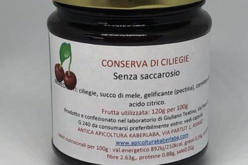 Conserva di ciliegie senza saccarosio