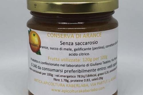 Conserva di arance senza saccarosio