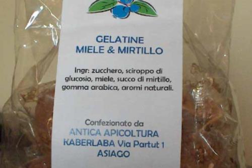 gelatine miele e mirtillo