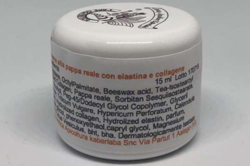 Crema alla pappa reale con elastina e collagene