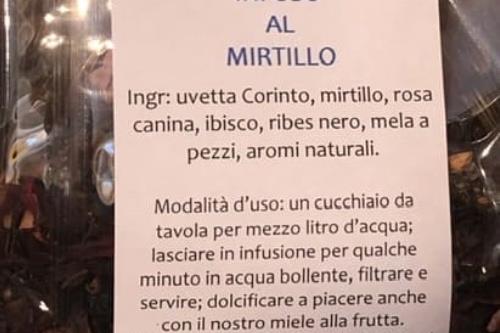 infuso naturale al mirtillo