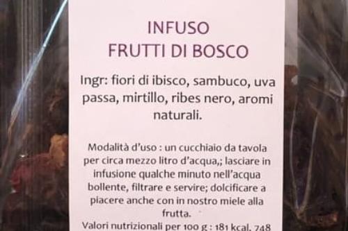 infuso naturale ai frutti di bosco