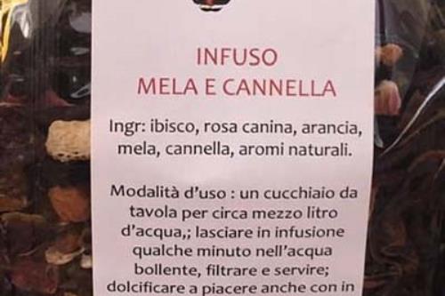 infuso naturale gusto mela cannella