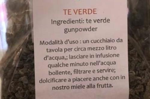 infuso naturale al te verde