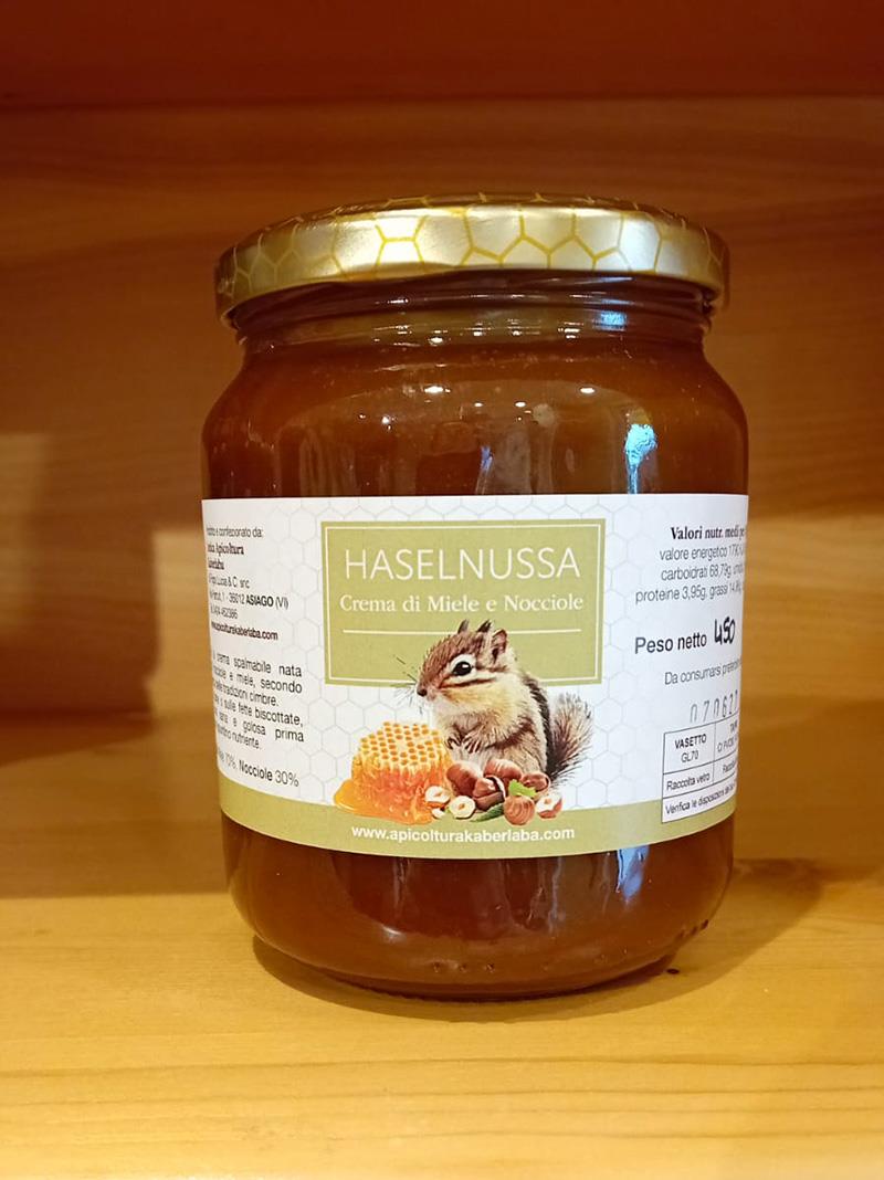 haselnussa crema spalmabile cioccolato e miele