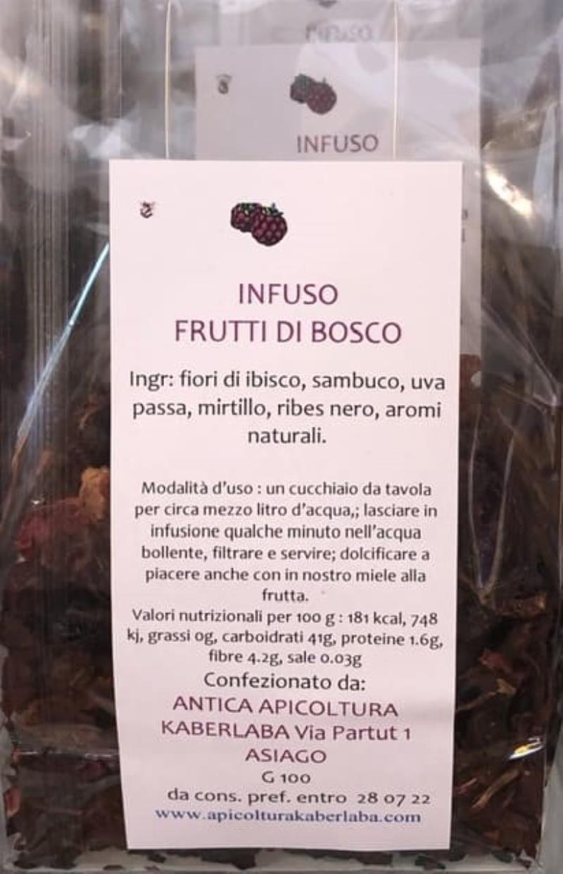 infuso naturale ai frutti di bosco