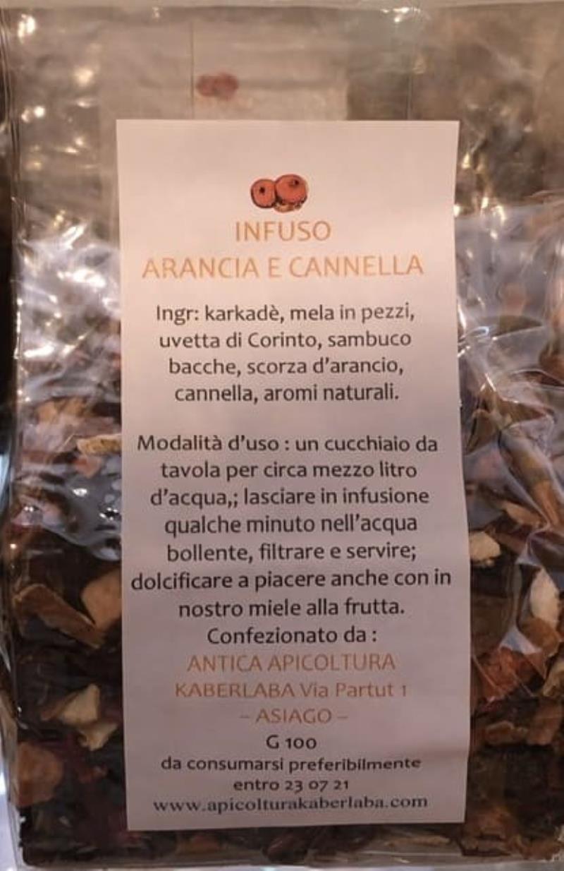 infuso naturale arancia cannella