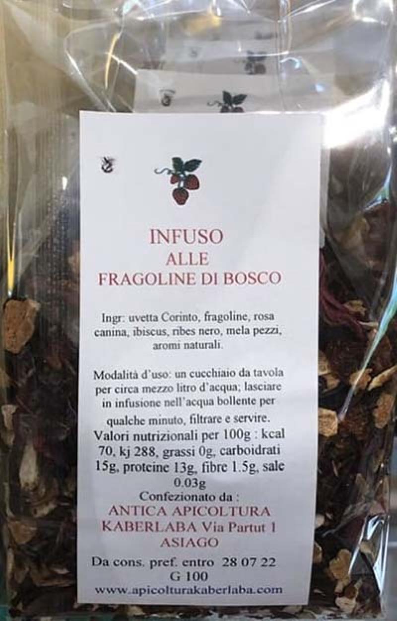 infuso naturale alle fragoline di bosco